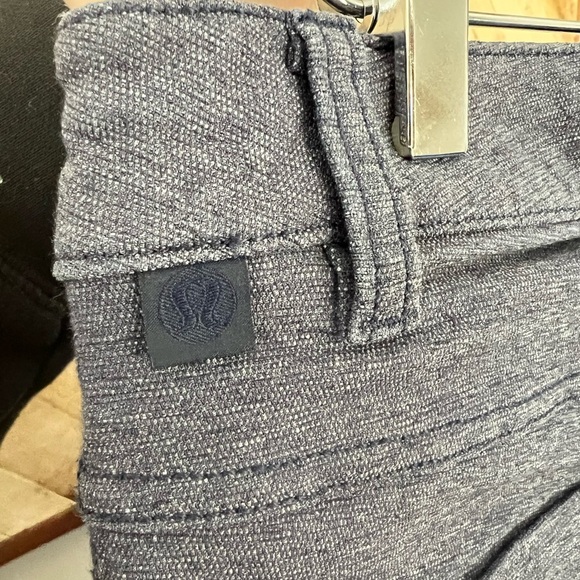 Lululemon Men’s ABC Pant Slim Tech Canvas Heathered Deep Navy 28 - Picture 8 of 9